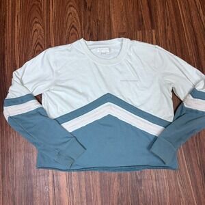 Spiritual Gangster Sustainable Colorblock Chevron Sweatshirt Pullover Size Large